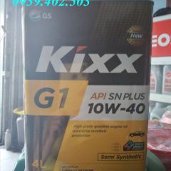 DẦU ĐỘNG CƠ KIXX G1 10W-40 API SN/CF thùng thiếc 4 lít